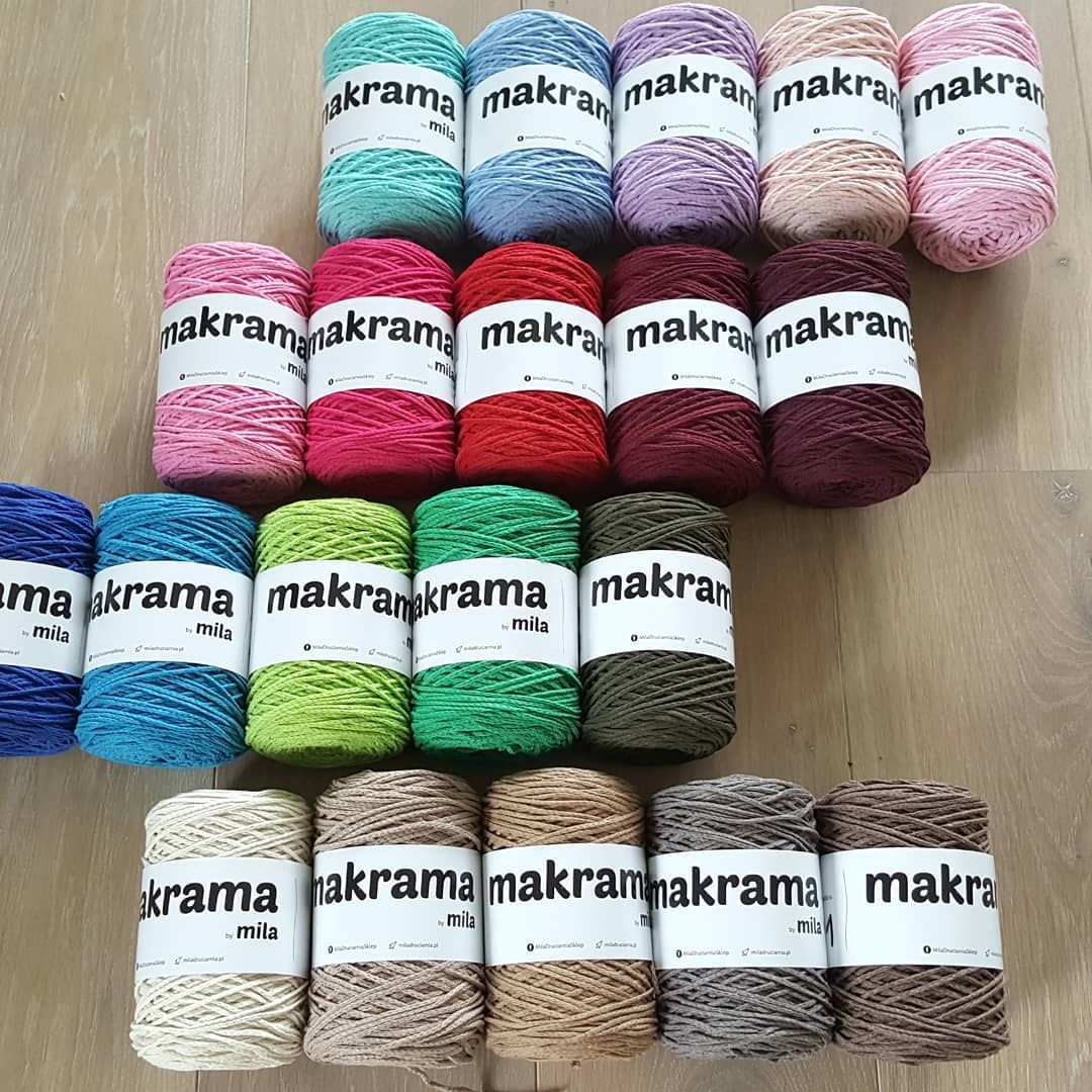 Makrama-Snur de bumbac 2 mm (împletit) by Mila