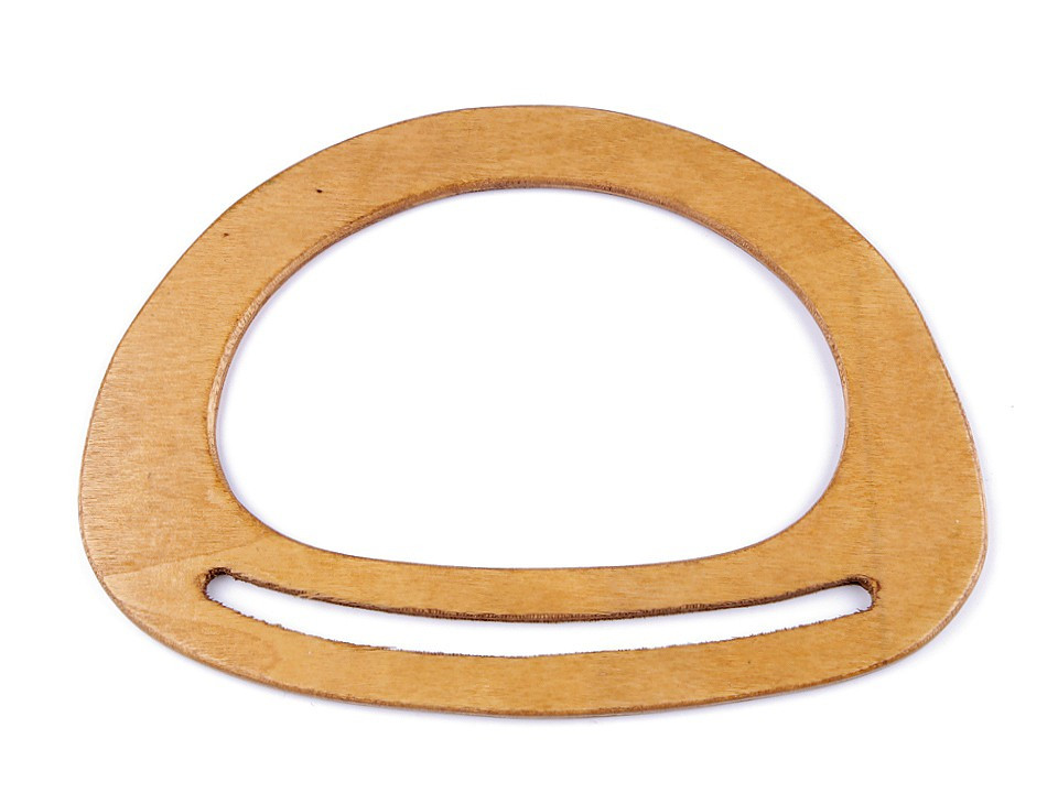 Mânere din lemn pentru geantă oval, natur