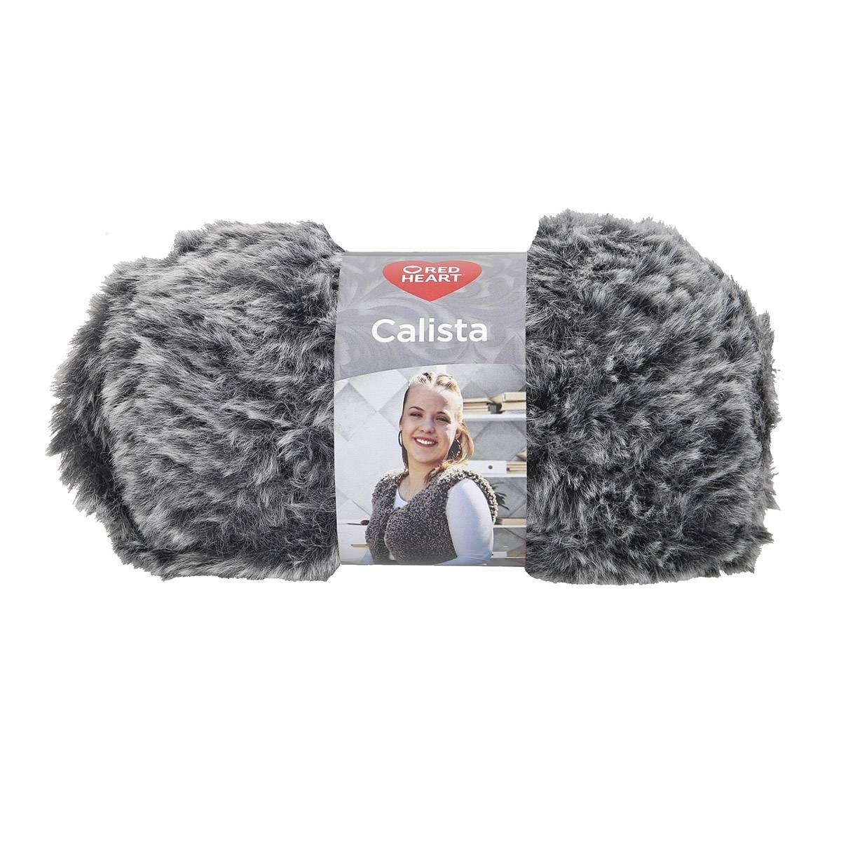 Red Heart Calista -grey melange