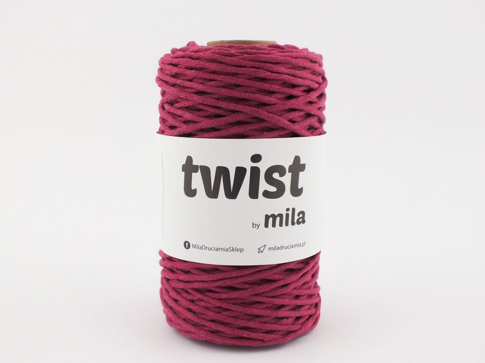 Sznur Twist, 3mm, amarant