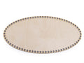 Baza din lemn natur, oval,  15x30 cm