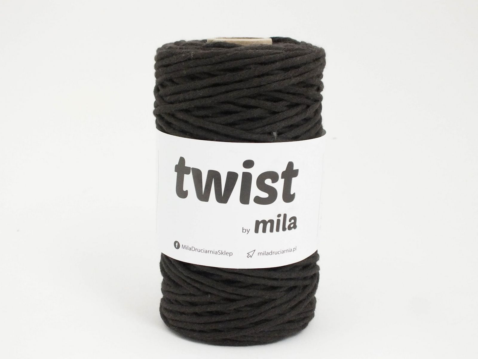 Sznur Twist, 3 mm, 17 ciocolata