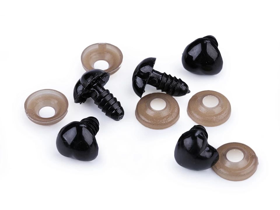 Nas pentru jucării cu dispozitiv de siguranță, 12x13 mm
