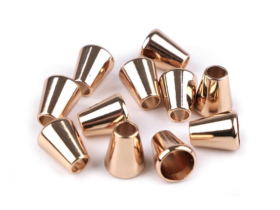 Terminație pentru șnur Ø5,5 mm / ornament metalic-auriu rose