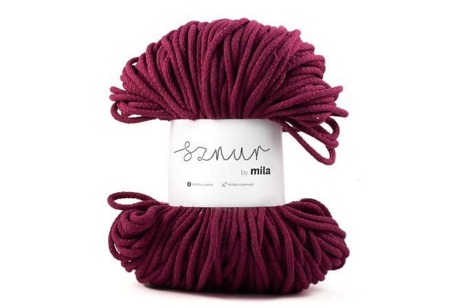 Sznur 3 mm-es zsinórfonal, P25, amarant