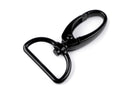 Pénztárca karabiner, 25 mm-es - fekete lakk 