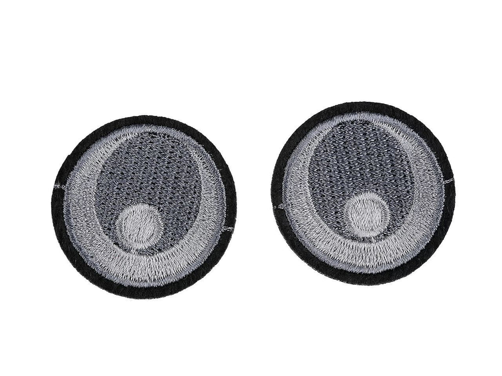 Aplicație termoadezivă Ochi, 38 mm-negru