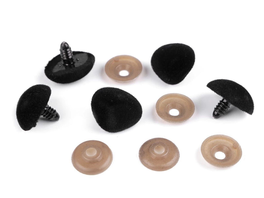 Nas pentru jucării cu dispozitiv de siguranță, 20x25 mm-negru