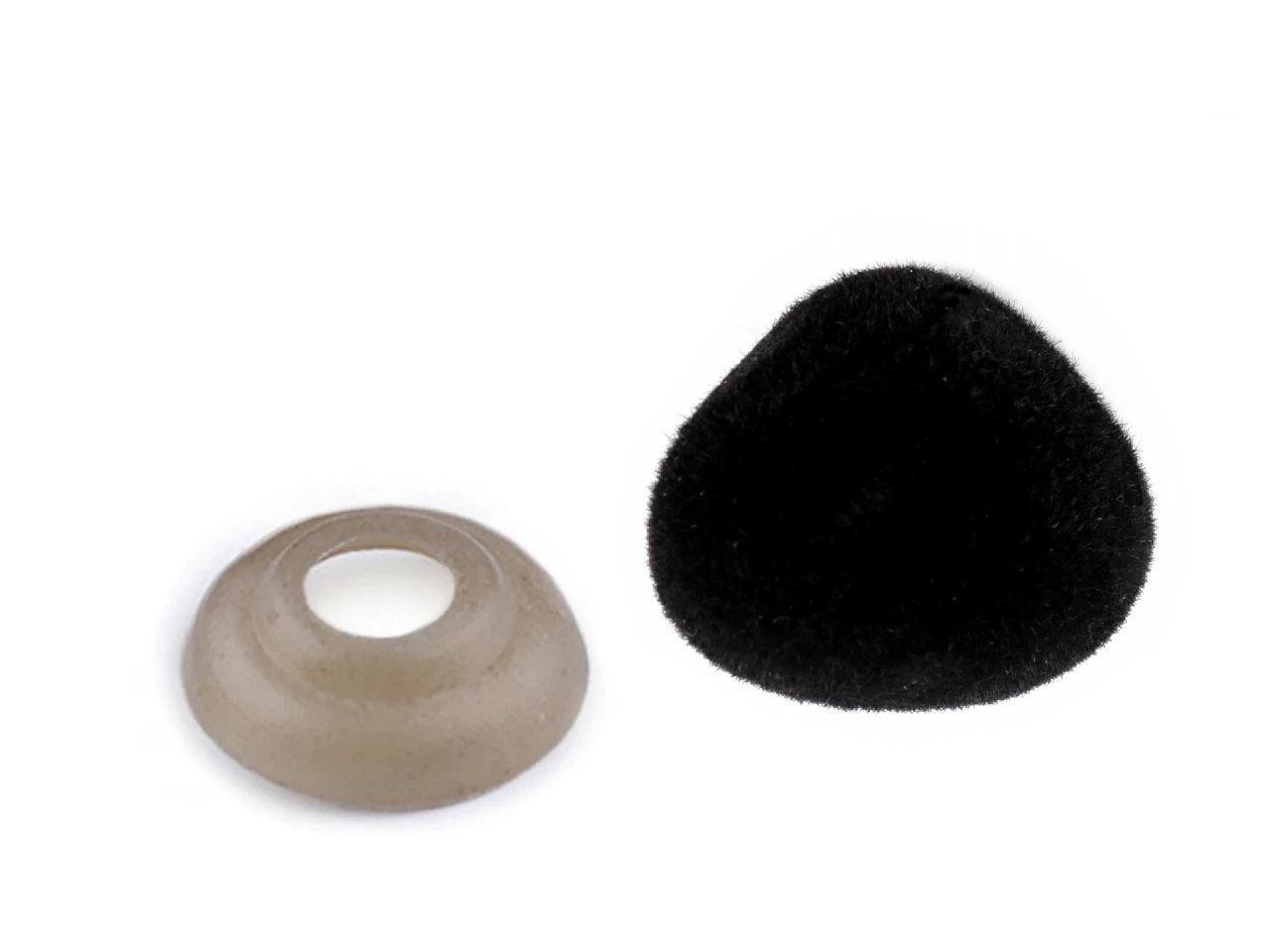 Nas pentru jucării cu dispozitiv de siguranță, 20x25 mm-negru