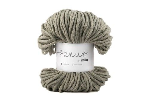 Sznur 5 mm-es zsinórfonal, P49 , világos olajzöld