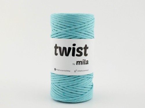 Sznur Twist, 3 mm, azur, LIMITAT