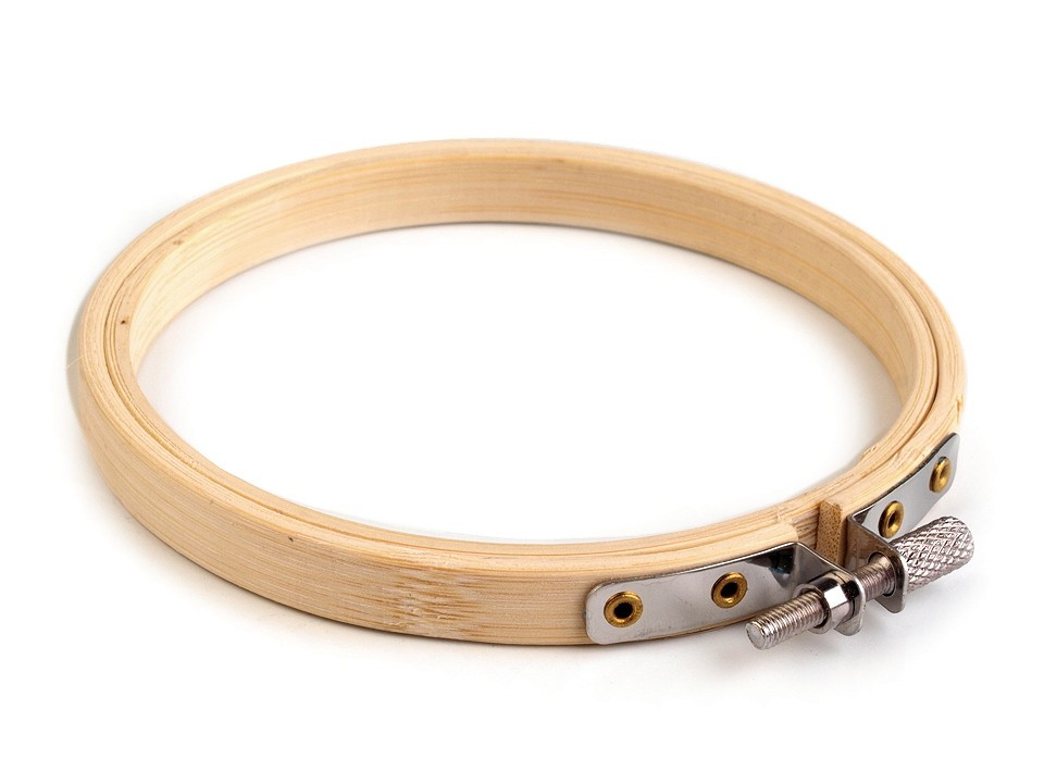 Gherghef din bambus pentru brodat, 10 cm