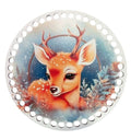 Baza lemn cerc natur colorat, 20 cm -model 4