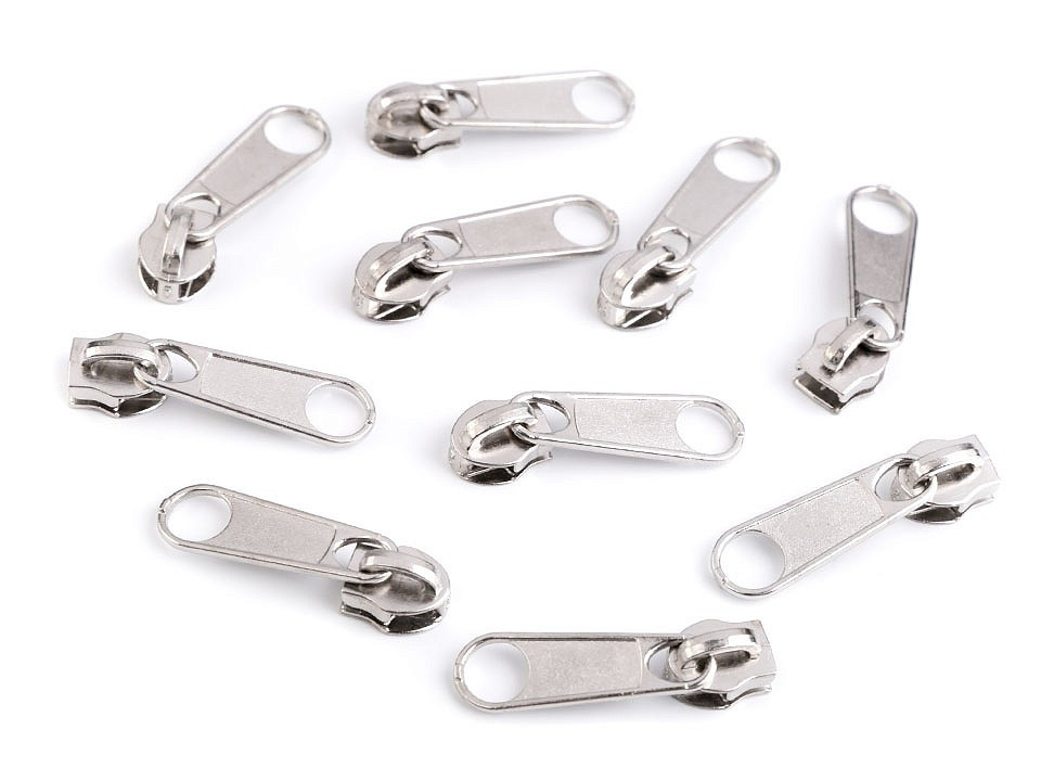 Cursor fermoar spiralat, 5 mm BX-nichel
