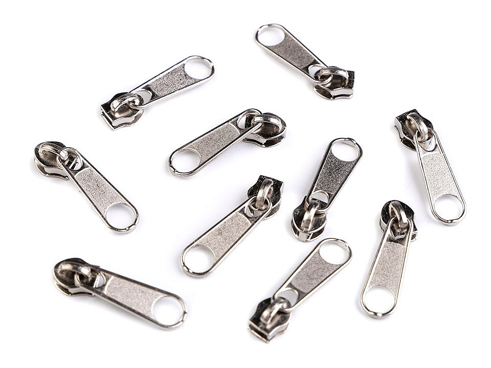 Cursor fermoar spiralat, 3 mm BX-nichel