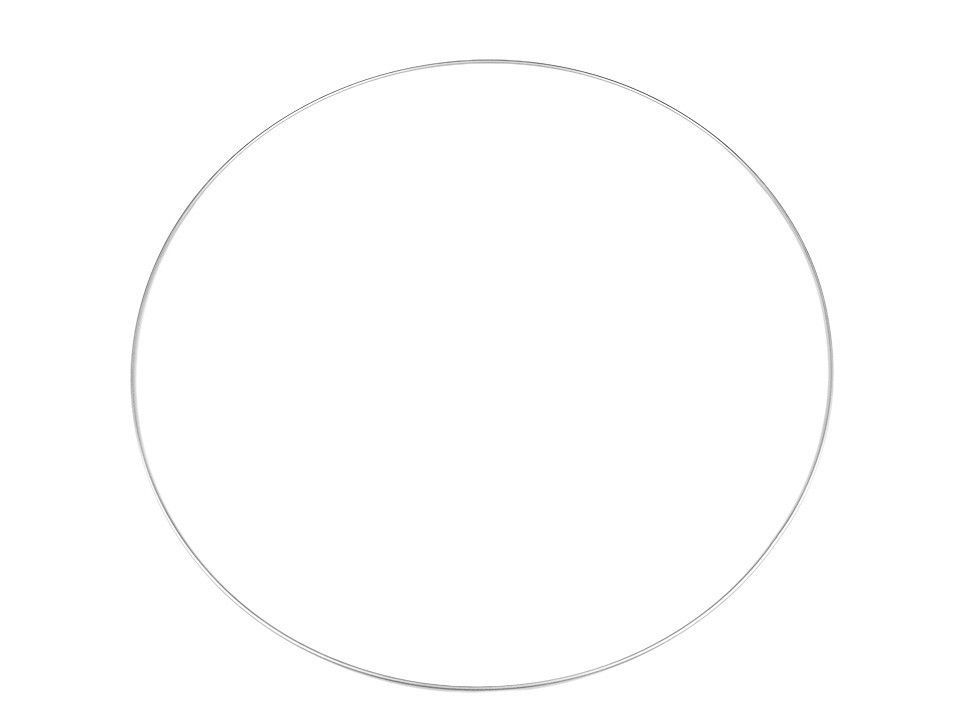 Cerc/inel metalic pentru prinzător de vise, 20 cm-alb