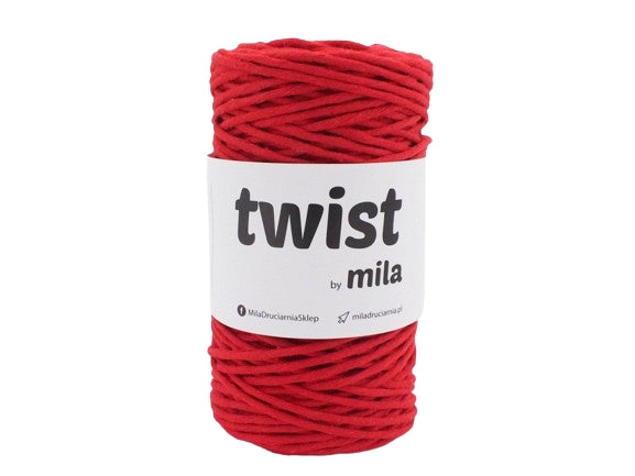 Sznur Twist 3 mm, 22 roșu