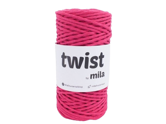 Sznur Twist, 3 mm,15 fucsia