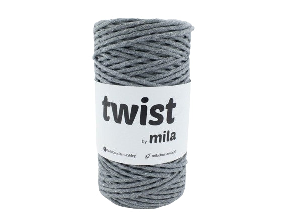 Sznur Twist, 3 mm, 05 gri inchis