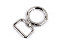 19 mm-es fém karabiner, nikkel