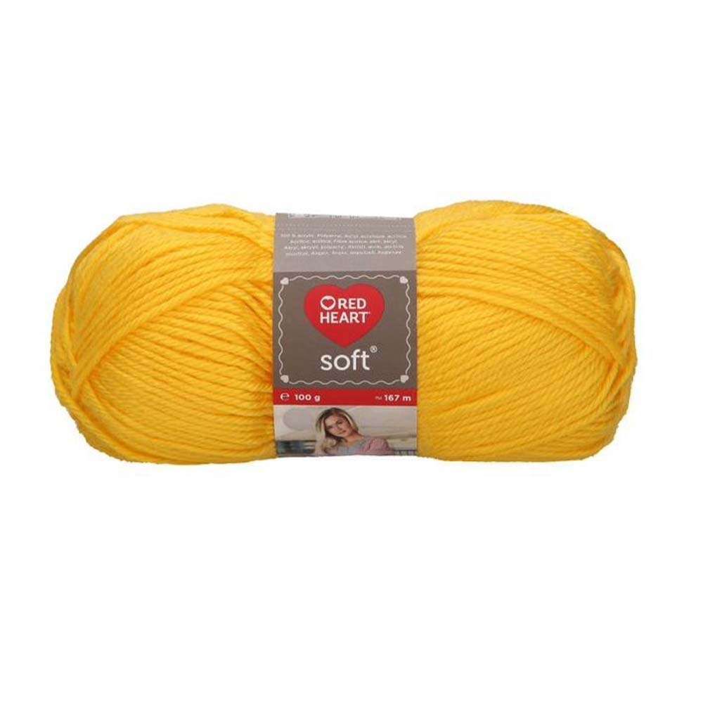 Red Heart Soft, 08217, sárga