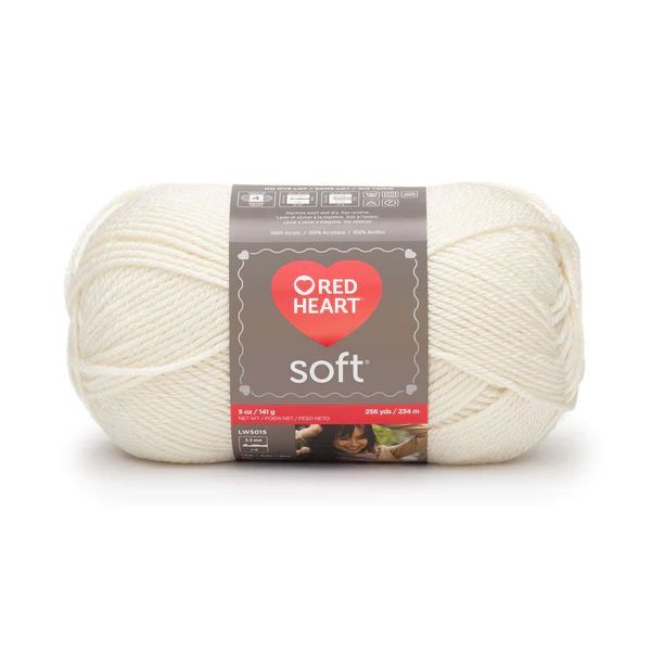 Red Heart Soft, 00002, natúr