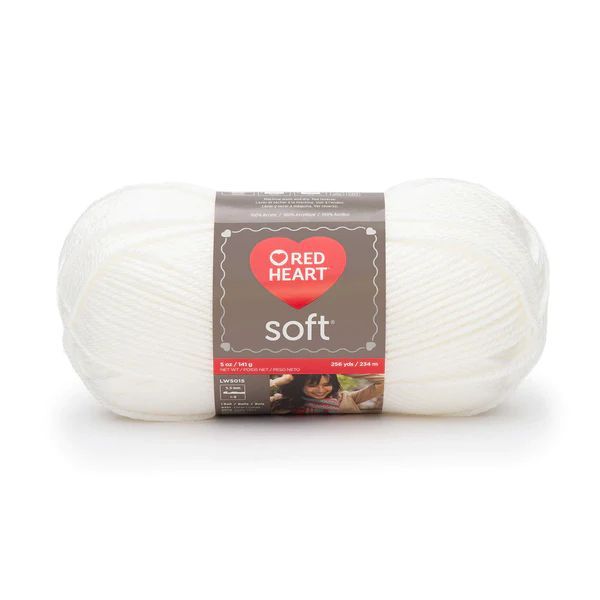 Red Heart Soft, 00001, fehér