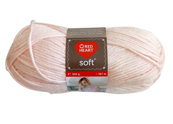 Red Heart Soft, 08328, halványrózsaszín