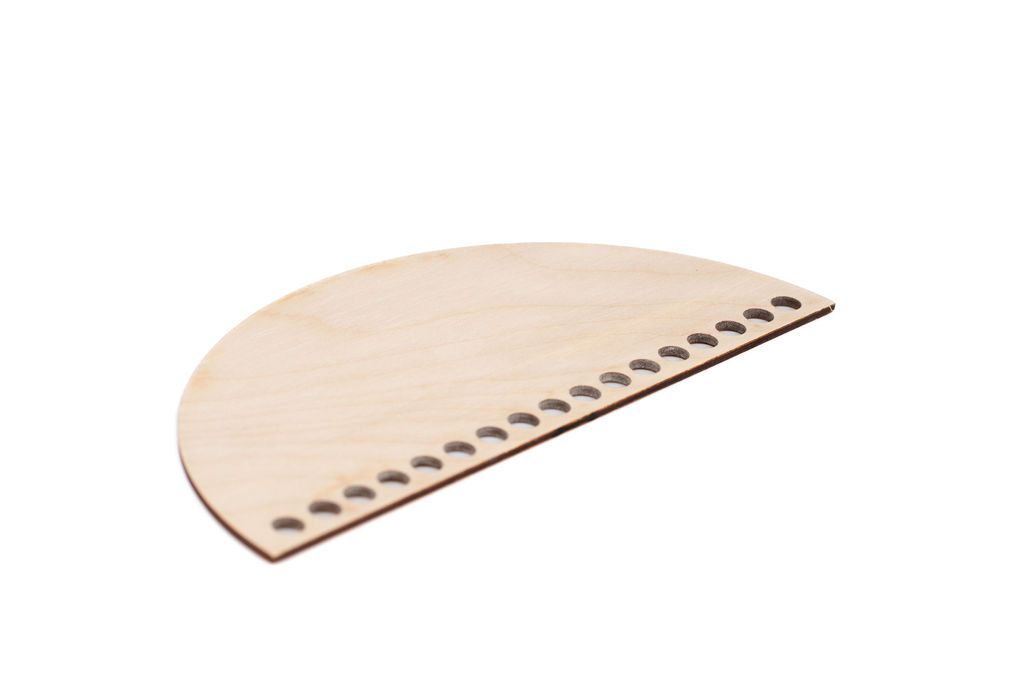 Félig ovális kosár alap horgoláshoz  15 cm