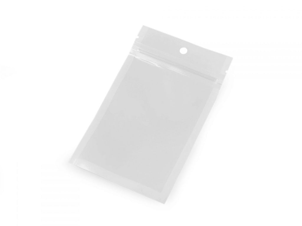 Saculeț din celofan cu fermoar 8x13 cm, 10 buc/pachet