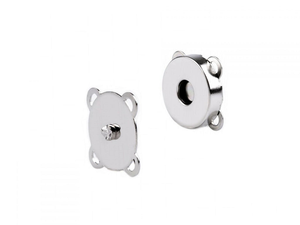 Rögzítőelemek / Mágneses varrókapcsok, 18 mm, 5 darabos készlet - nikkel 