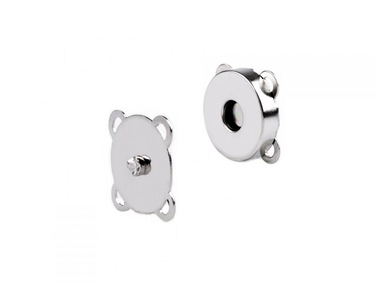 Închizatori / Capse magnetice de cusut, 18 mm, set 5 buc- nichel