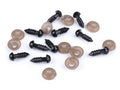 Ochi pentru jucării cu dispozitiv de siguranță, 6 mm, set/5 perechi