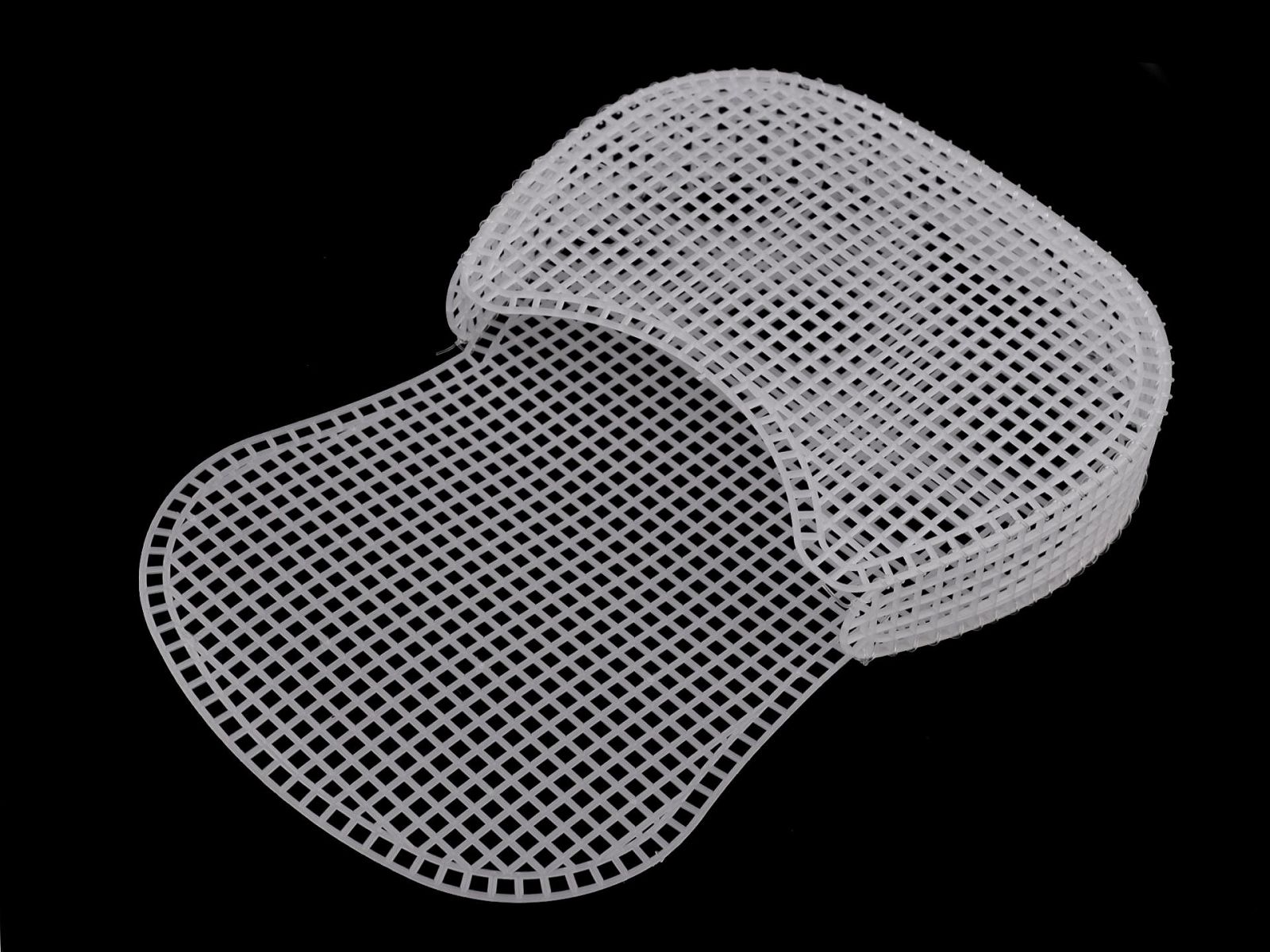 Plasă din plastic / grilă pentru geantă de mână-alb