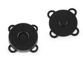 Rögzítőelemek / Mágneses varrókapcsok, 18 mm, 5 darabos készlet - matt fekete 