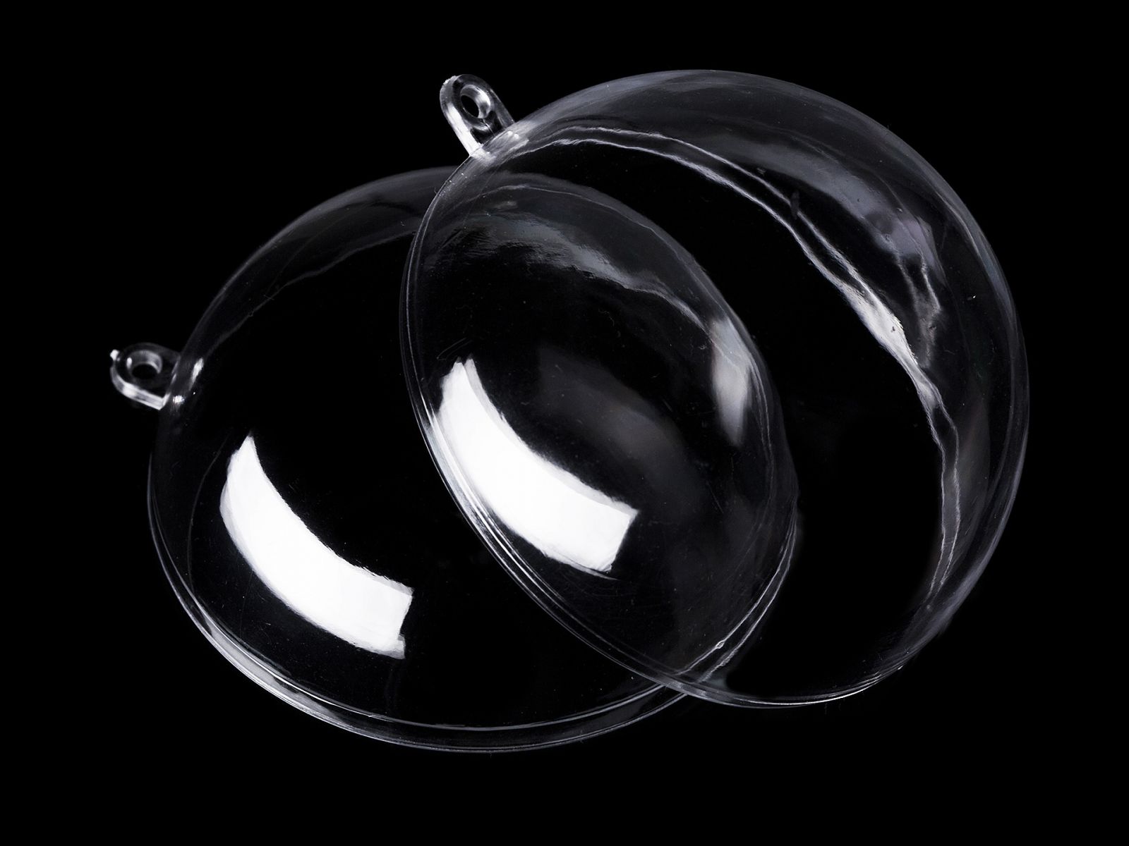 Glob plastic transparent format din două parți, Ø10 cm