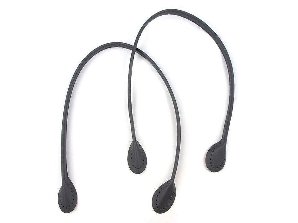 Mânere din piele ecologică pentru geantă, lungime 60 cm, gri