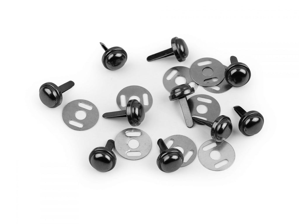 Fém szegecsek / fém lábak, Ø10 mm-fekete nikkel/2 db 