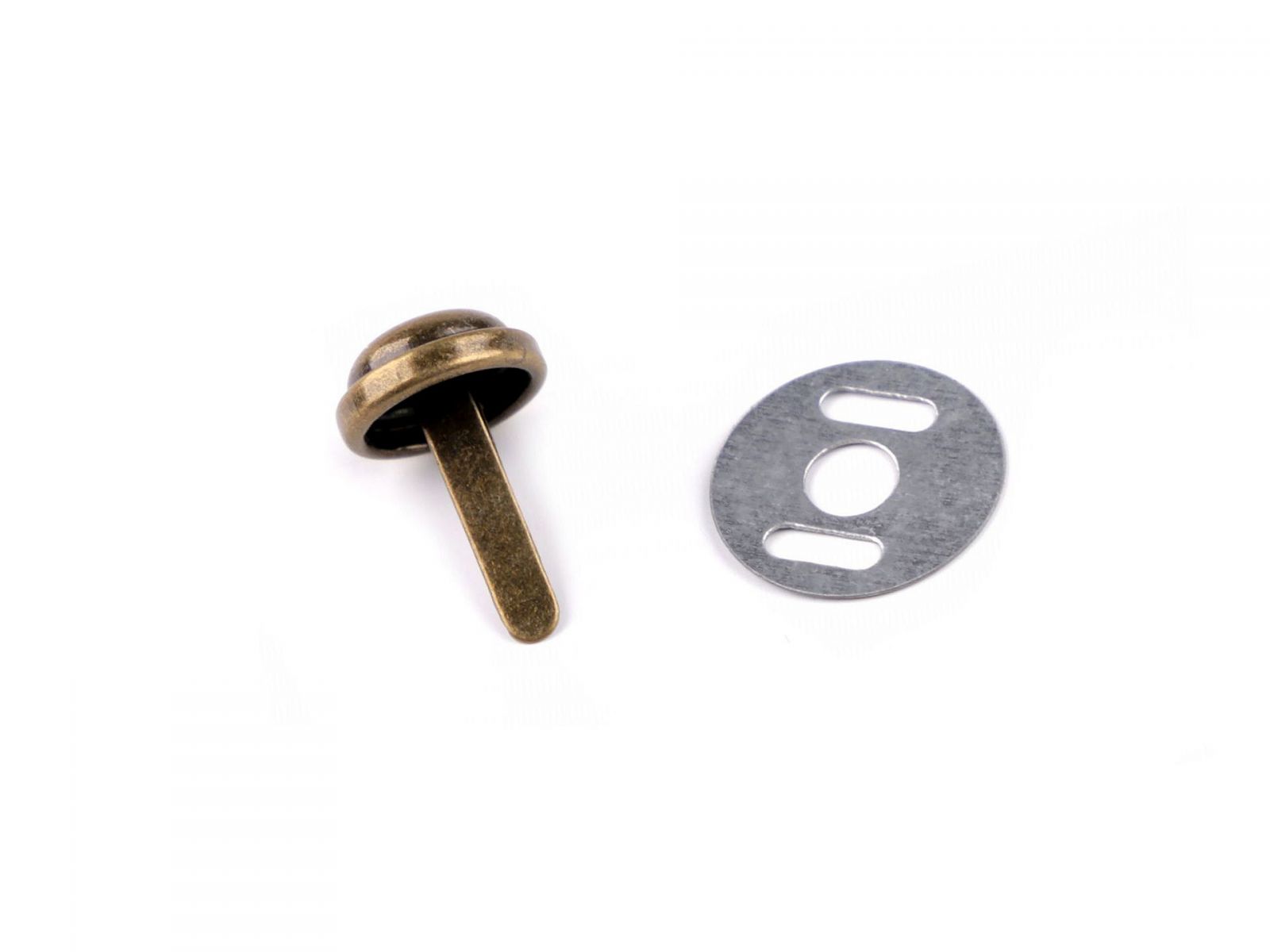 Ţinte metalice / piciorușe metalice genți, 10 mm-alama antica/ 2 buc