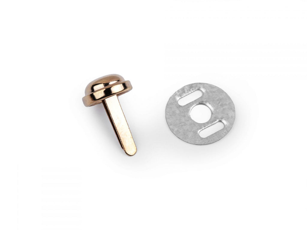 Fémes szegecsek / fém lábak, Ø10 mm-rózsaarany/ 2 db 