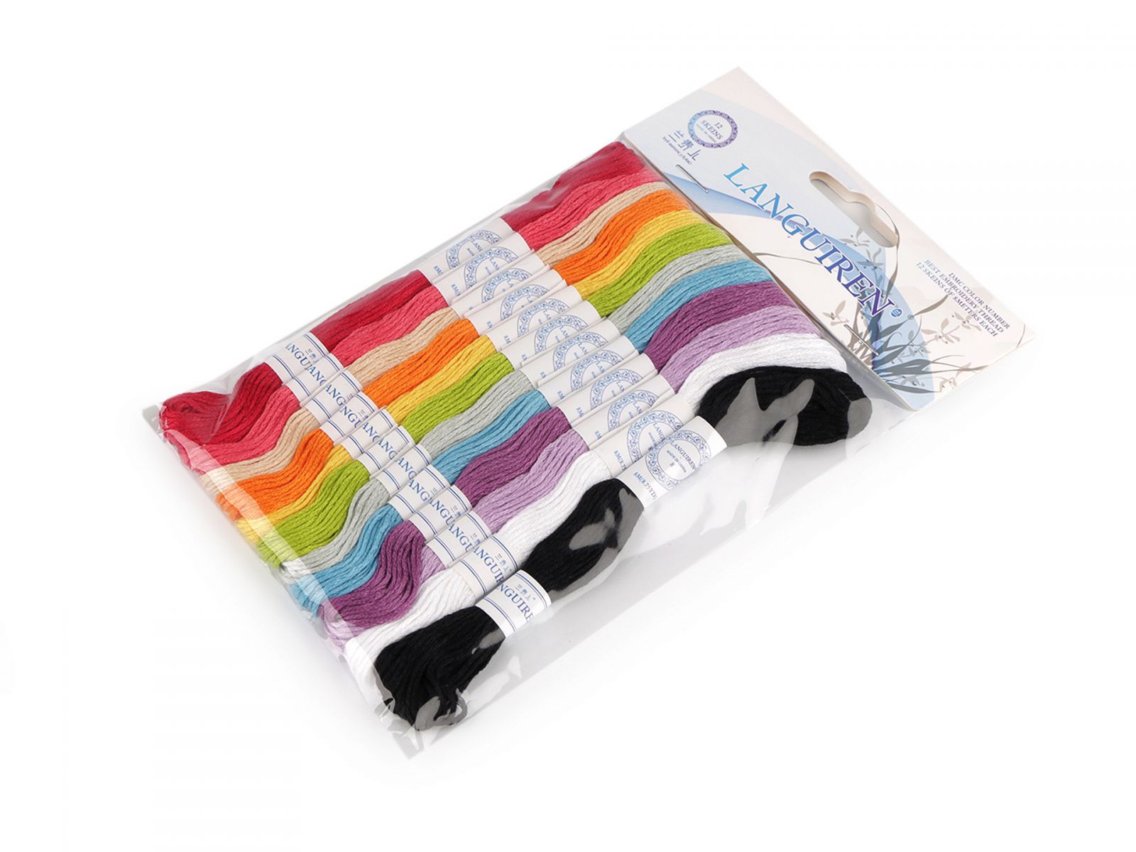 Set fire de broderie tip mouline 12 buc/8 m-mix 1