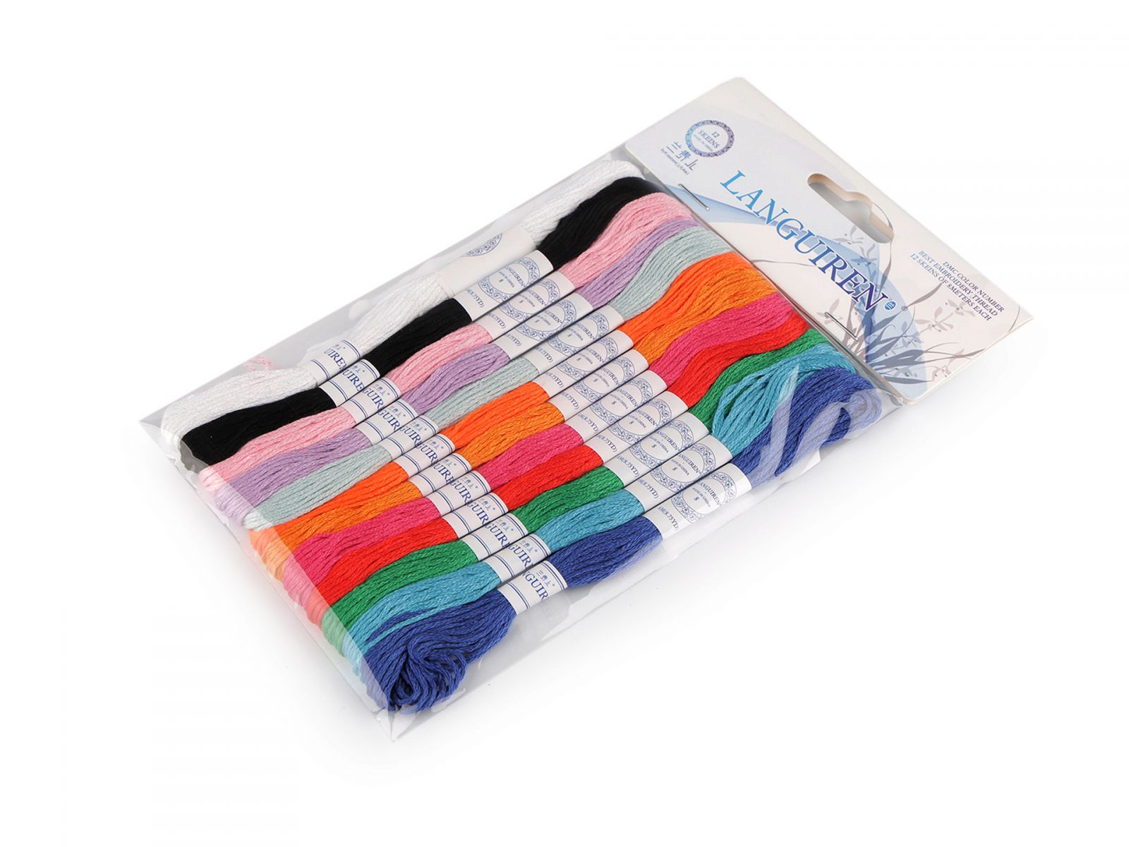 Set fire de broderie tip mouline 12 buc/8 m-mix 2