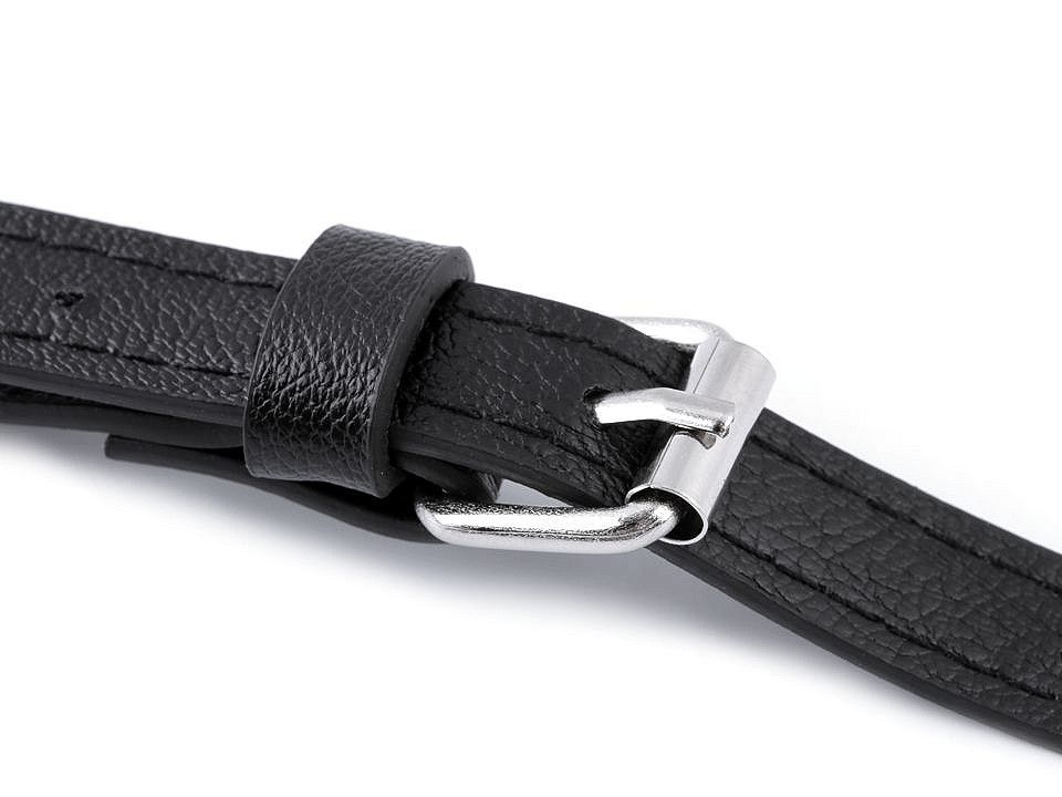 Táska fül karabinerrel 1,5 cm széles - ezüst - nikkel 