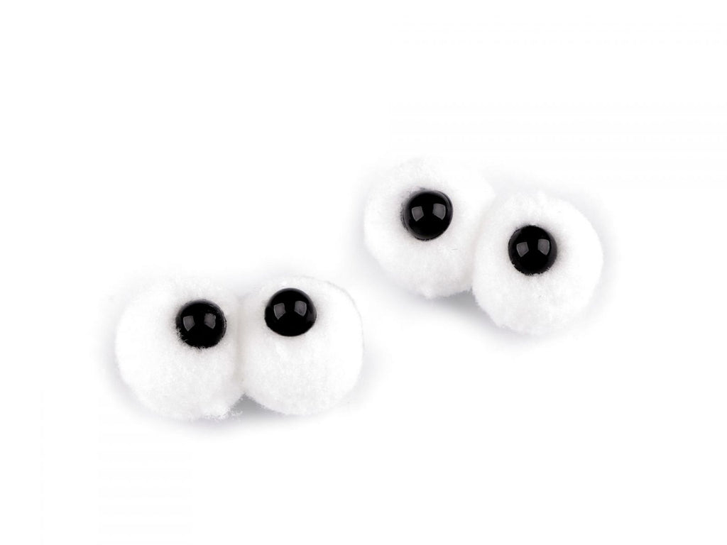 Ochi pompon 15x30 mm-10 buc
