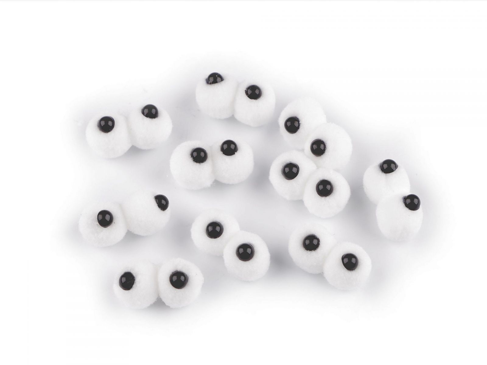 Ochi pompon 15x30 mm-10 buc