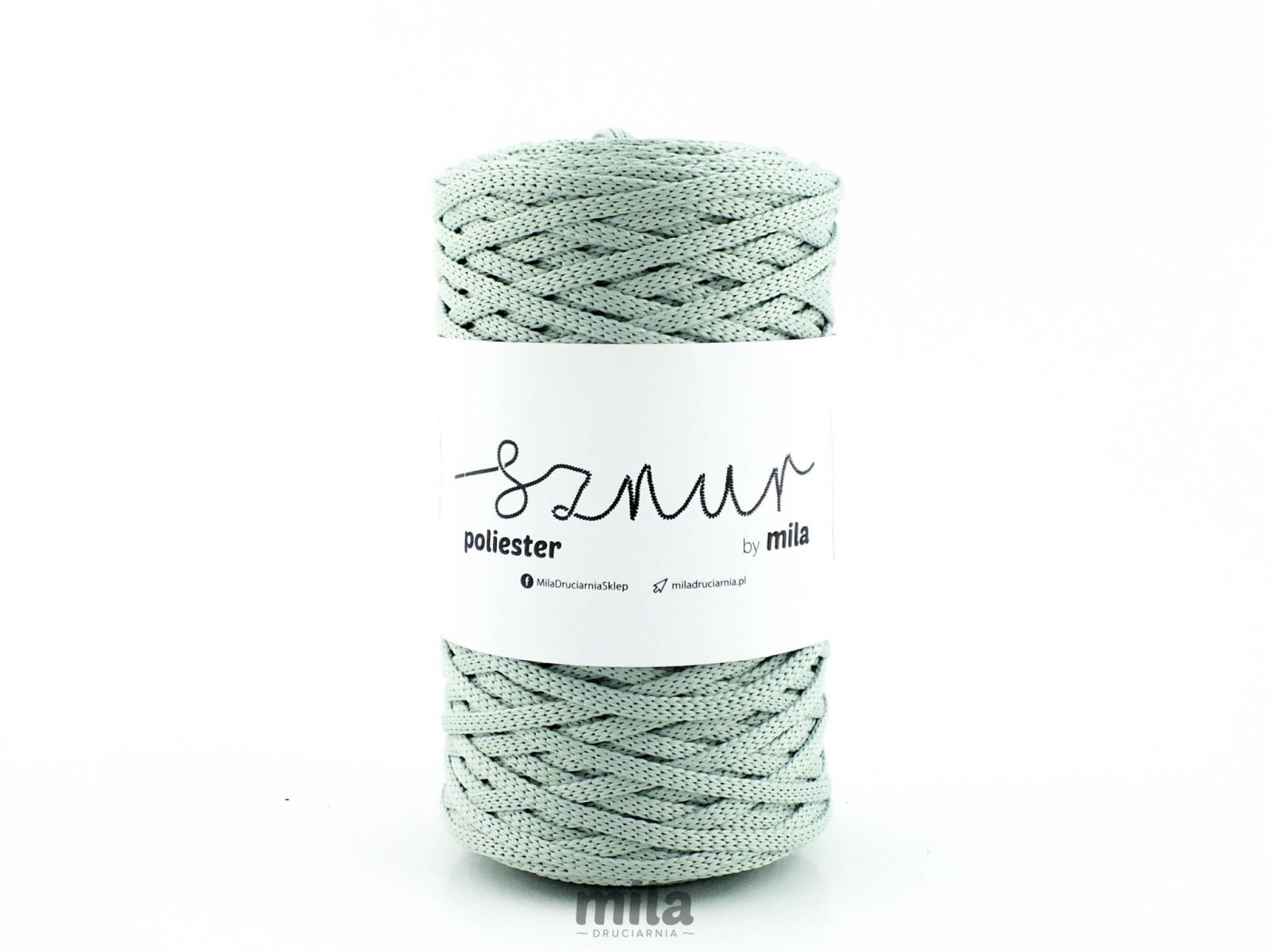 Snur de poliester de la Mila, 5 mm plat, 100 m, 21 mint
