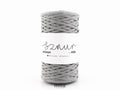 Snur de poliester de la Mila 5mm plat, 100m, 86 gri