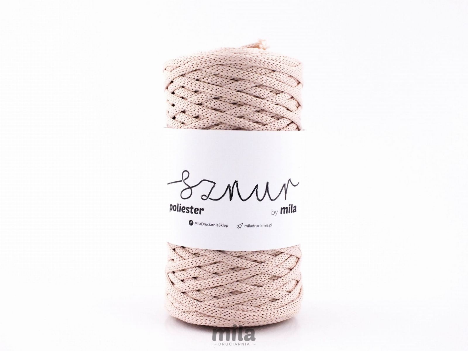 Snur de poliester de la Mila 5 mm plat, 100 m, 132 nud