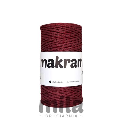 Snur MAKRAMA de la Mila, 2 mm, 200 m, 57 visiniu