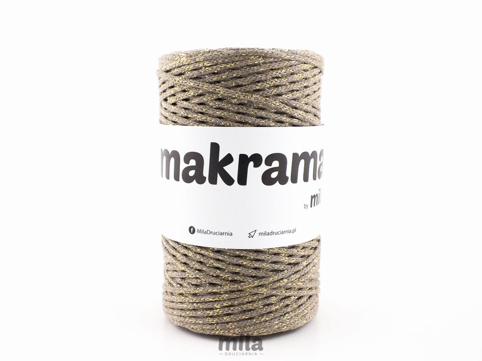 MAKRAMA Csillámos zsinór Milától, 2 mm, 200 m, 119 óarany
